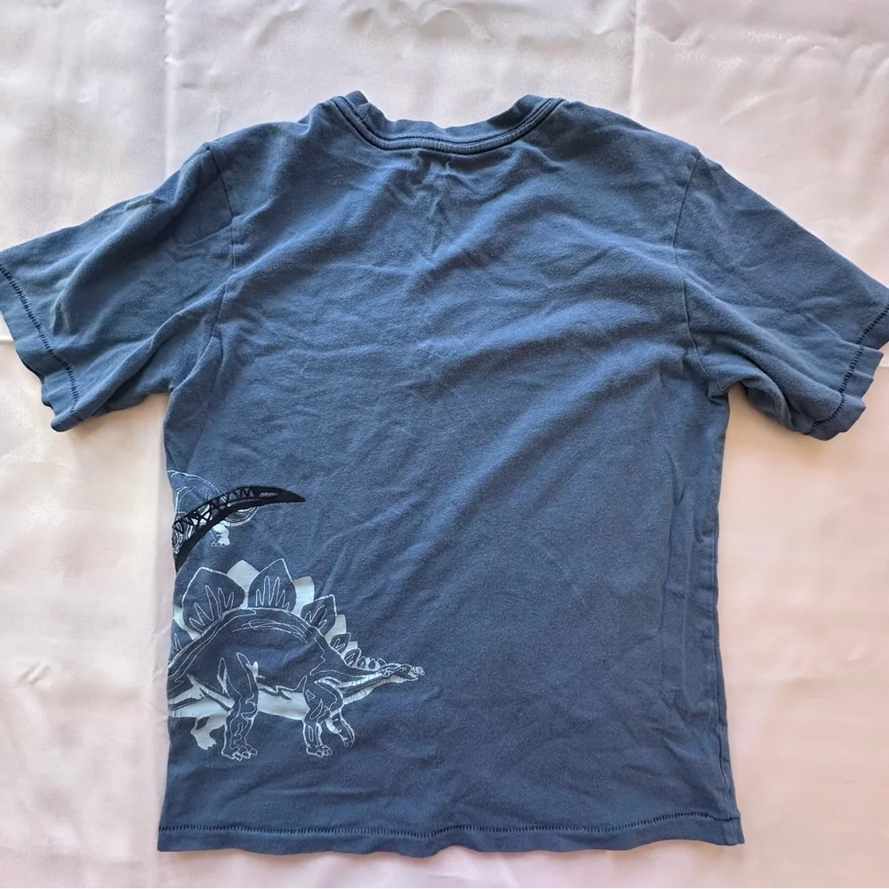 Oshkosh B’gosh‎ T-Rex dinosaur graphic print blue short sleeve shirt boys 10